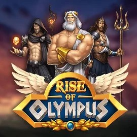 Rise of Olympus logo – Slots by Play'n GO at SpinoGambino Casino